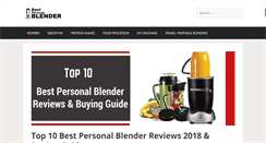 Desktop Screenshot of bestpersonalblender.com