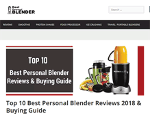 Tablet Screenshot of bestpersonalblender.com